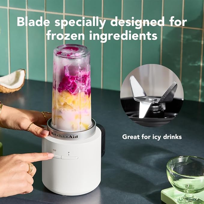 KitchenAid Go Cordless Personal Blender - battery sold separately KSBR200 Porcelain White