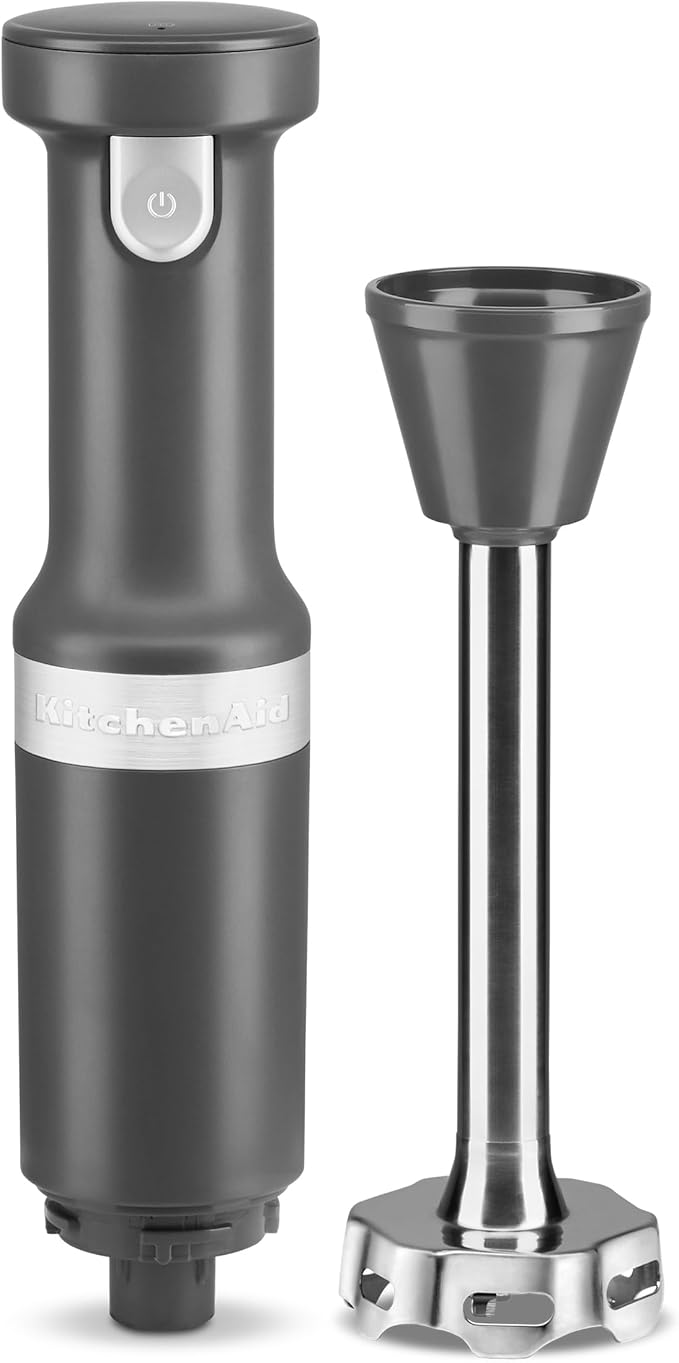 KitchenAid Cordless Variable Speed Hand Blender with Chopper and Whisk Attachment - KHBBV83