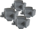 Gibson 99897.16R Home Soho Grayson Square Melamine Everyday 16 Pc Reactive Glaze Dinnerware Set Plates Bowls &amp Cups Dishwasher Safe Grey (4 Pack)