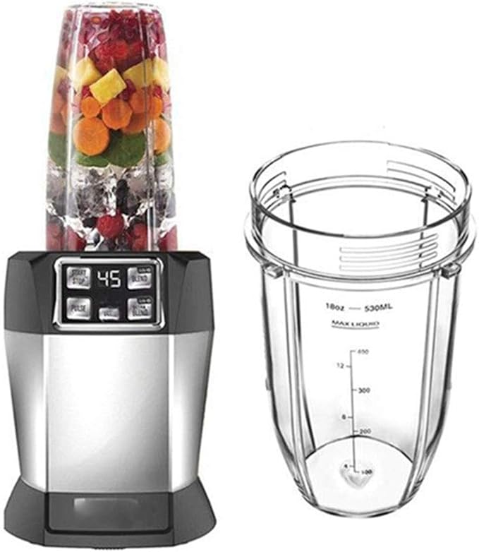 Blade with 18Oz 24Oz Cup and Spout Lid for 1200W -IQ Blender7 Fins Parts