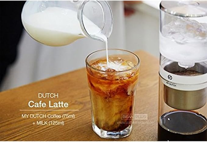 MY DUTCH M350 Cold Brew Dutch Drip type coffee maker hand drip coffee making &amp Simple English User's Guide (White)