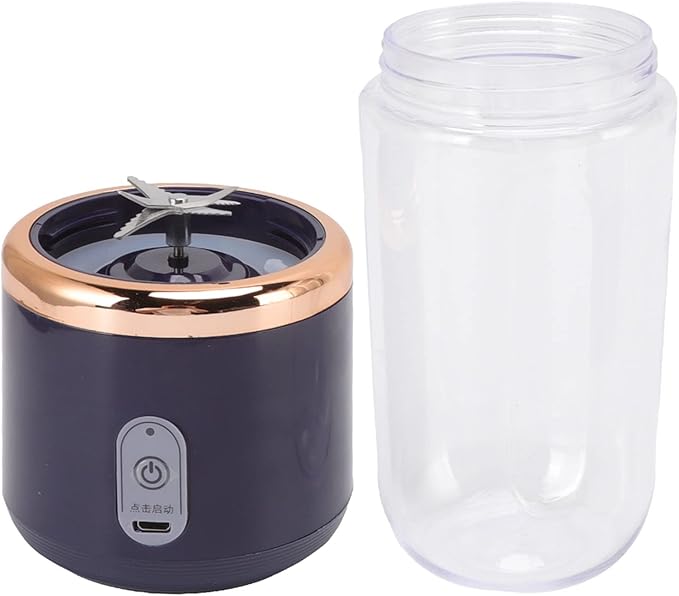Portable BlenderPersonal Size Blenders Mini 6 Blades High Speed 300ml USB Charging Juicer Cup for Travel