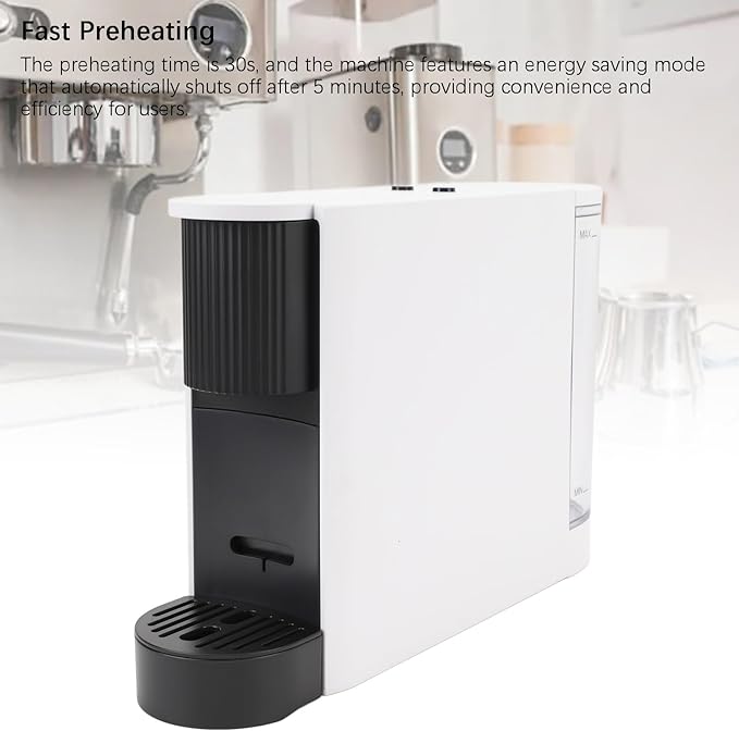 Haofy 20Bar Single Serve Coffee Brewer Capsule Coffee Machine 1200W 1 Cup Coffee Maker for Office Home