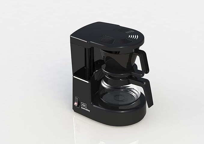 Melitta 1015 Aromaboy Filter Coffee Machine 2 Cups Glass Pot Automatic Switch-Off black by Melitta