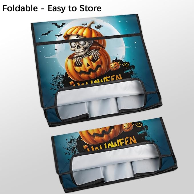 cfpolar Kitchen Aid Mixer Cover Compatible with 6-8 Quarts Skull Halloween Pumpkin Stand Mixer Cover Kitchen Aid Mixers Accessories Appliance Organizer Bag Dust Covers with Zipper Pocket