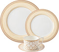 24-Piece Porcelain Dinnerware Set – Elegant Bone China Plates &amp coffee cup sets for 6 Perfect for Banquet Wedding Hotel or Family Gathering – Ideal Mother’s Day Gift DLCP0509-1