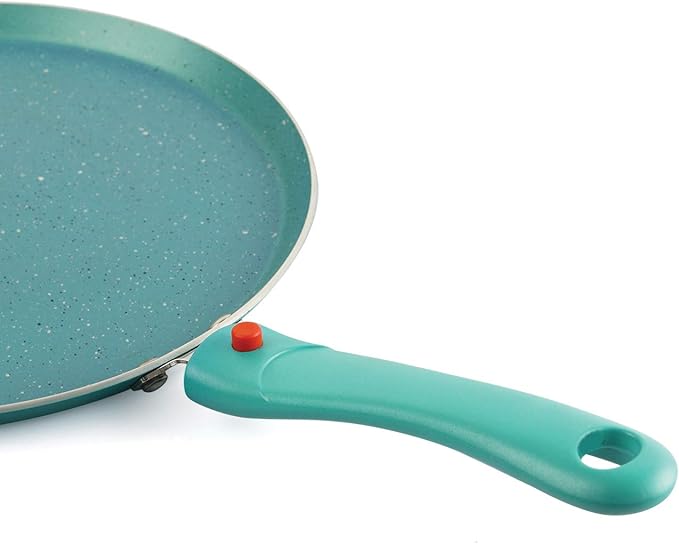 Cookwell Granite Induction Base Non-Stick Aluminium Cookware Set 3-Pieces Green