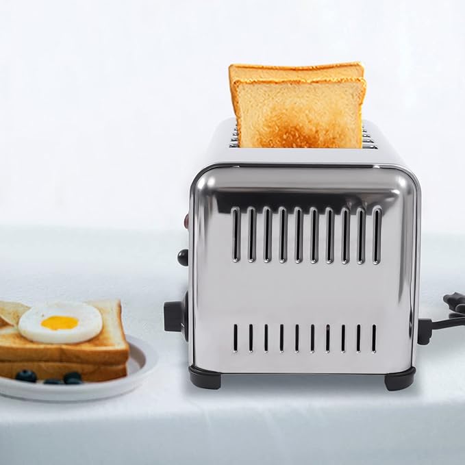 Commercial Electric 6 Slice Toaster Machine 1680w 110v Bread Toaster Stainless Steel Conveyor Toaster Timing Electric Baking Tool for Home Restaurant Bakery Dessert Store