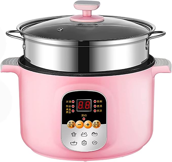 Rice Cooker Household Multifunctional All-in-one Rice Cooker/Frying Pan/Wok/Soup Pot Non-Stick Inner Pot(A 1.6L+Steamer) (B 2.6L+Steamer)