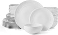 Pfaltzgraff Josephine 24 piece Dinnerware Set Service for 8 White