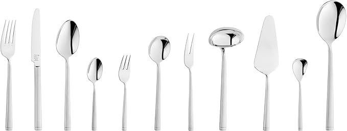 ZWILLING Senses 68-Piece Cutlery Set for 12 People 18/10 Stainless Steel Blade Steel Matt