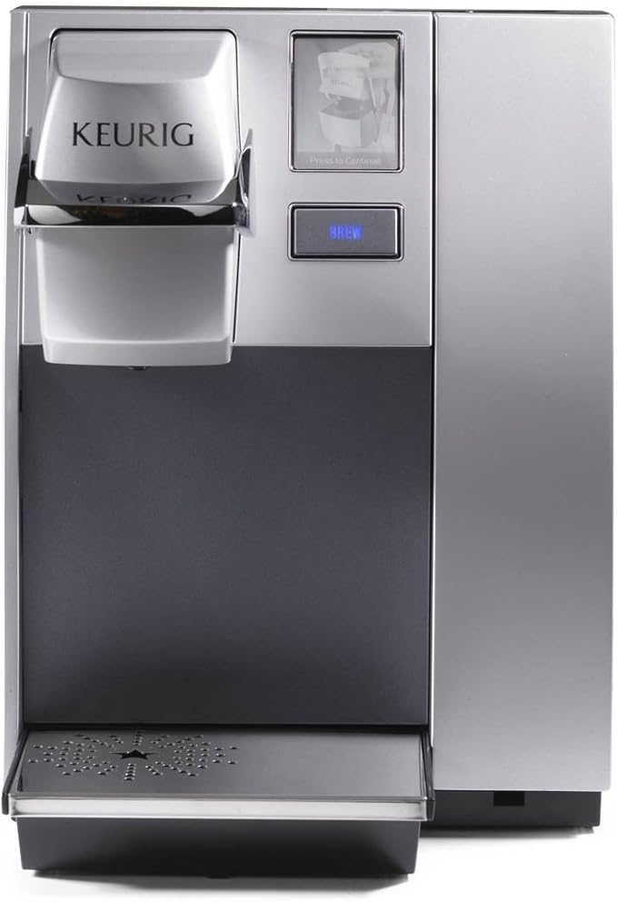 Keurig K155 Office Pro &amp K-Cafe SMART Single Serve K-Cup Pod Coffee Maker Latte &amp Cappuccino Maker 60 oz Silver &amp Black