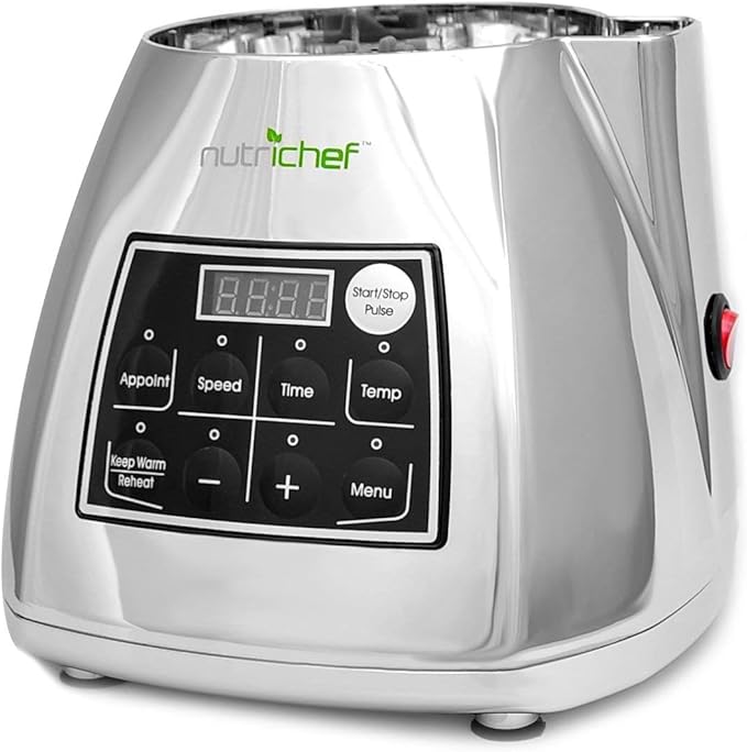 NutriChef PKSM240SS Electronic Soup Cooker and Blender One Size Silver