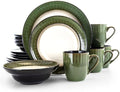 Food Plate Dish 16 Piece Stoneware Dinnerware Set Ceramic Dishes To Eat Tableware Set of Plates Dinner Sets Dining