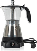 Cafeteras Electricas Modernas Moka Pot Italian Coffee Espresso Machine 6 Cup Cuban Coffee Maker with Detachable Base &amp Overheat Protection Greca Electrica De Cafe Gift for Travel