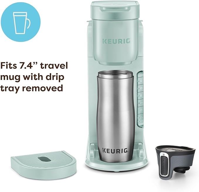 Keurig K-Express Single Serve K-Cup Pod Coffee Maker 3 Brew Sizes Strong Button Feature 42oz Removable Reservoir Mint
