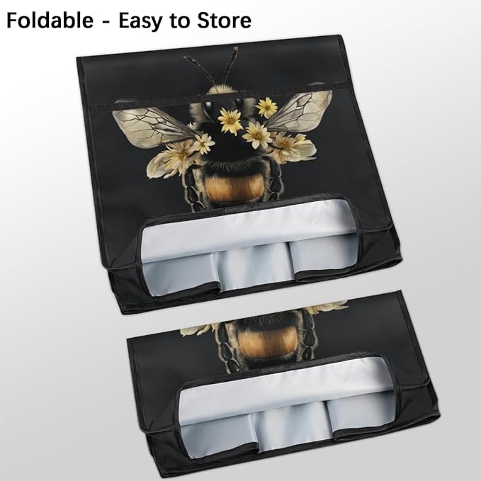 cfpolar Kitchen Aid Mixer Cover Compatible with 6-8 Quarts Animal Bee Flower Stand Mixer Cover Kitchen Aid Mixers Accessories Appliance Organizer Bag Dust Covers with Zipper Pocket