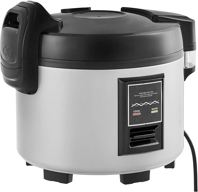 Commercial Rice Cooker 60-Cup 13L Non-Stick Pot Restaurant Kitchen 12H Keep Warm