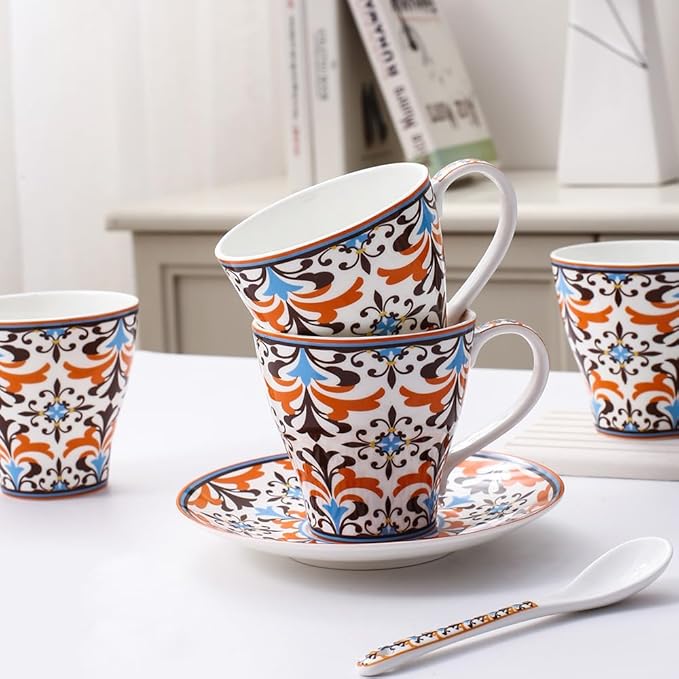Porlien Bohemian 16-piece Dinnerware Set (Teacup and saucer set)