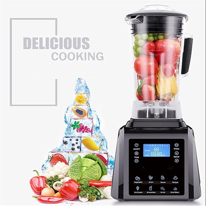 Fruit Juicer Automatic Digital Touch Screen 2L Professional Blender Juicer High Power Food Processor Green Fruit Smoothie Home
