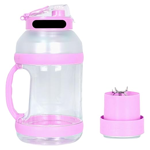 Powerful Portable Juicer Maker - 2000ml Capacity USB Rechargeable Blender Smoothies Juices - Ideal Home Office Outdoor Use(Light Purple)