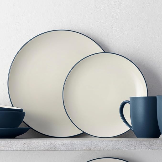 Noritake Colorwave Blue 16-Piece Coupe Set Service for 4 in Blue