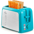 Holstein Housewares 2-Slice Toaster with 7 Browning Settings Extra-Wide Slots Reheat Defrost Cancel High-Lift Release Removable Crumb Tray – Compact Stainless Steel Teal