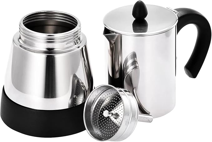 Coffee Moka Pot 300ml Electric Coffee Machine Aluminum Material Coffee Maker Moka Pot Moka Coffee Maker Coffee Filter Simple to Use