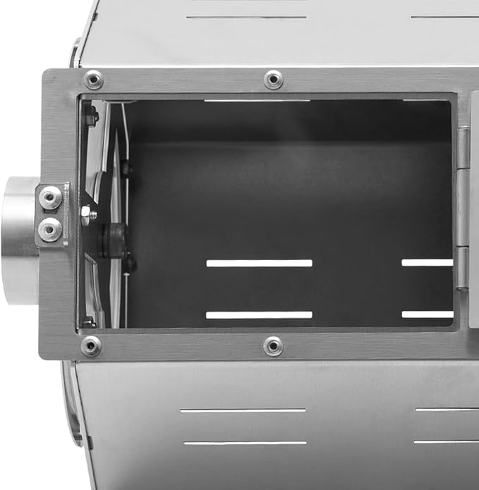 Coffee Bean RoasterStainless Steel Coffee Bean BakerGas Burner Drum Type Roasting Machine With 5-59rpm Adjustable Speed And 300-1200 G/0.66-2.65 Lb For Home And Commercial Use (Silver)