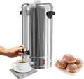 KoolMore Electric Percolator Coffee Maker 100-Cup 500 oz. Pot in Stainless Steel with Double Wall Insulation for Office Breakrooms Catering and Events and Dripless Faucet (KM-CCP100)