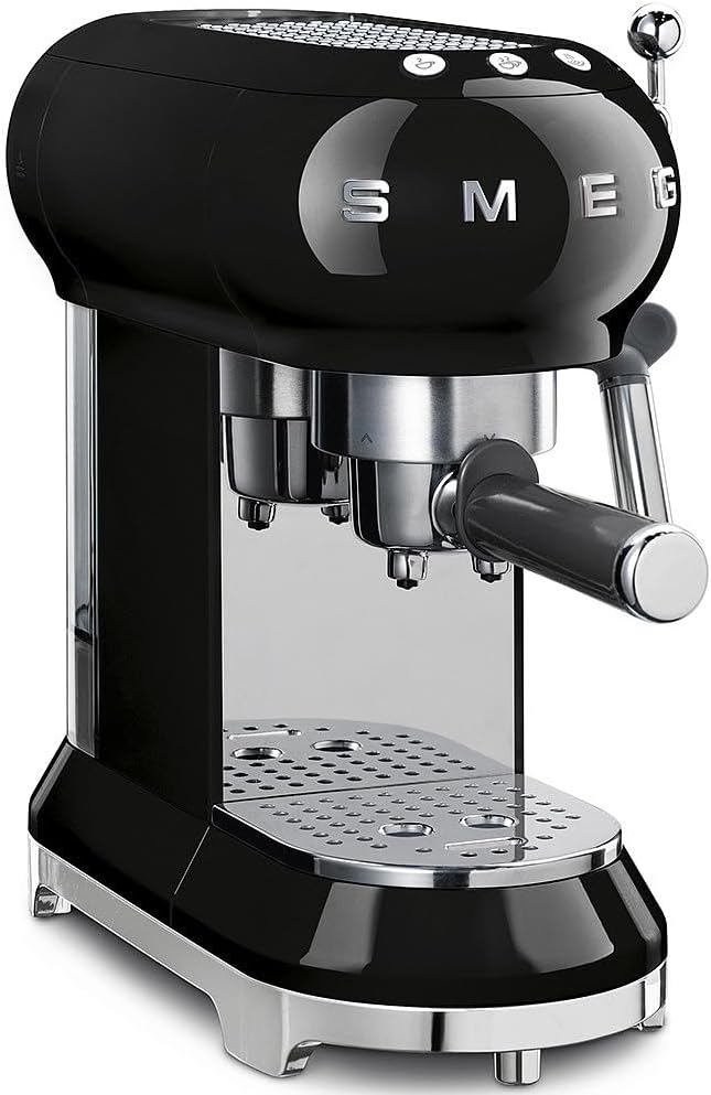 Smeg - Coffee Machine - 11+ - Espresso Coffee Machine - Black