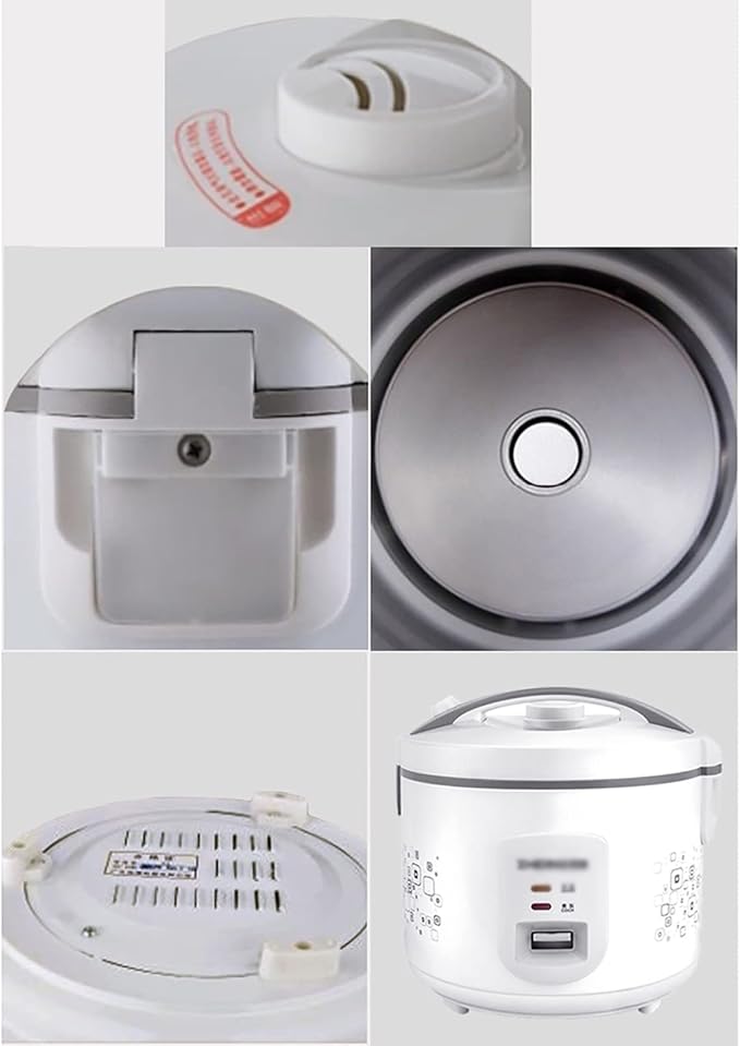 Rice Cooker 3/4/5L Large Capacity Alloy Aluminum Black Crystal Non-Stick Inner Pot for Family Dormitory for 3~8 People Rice Cooker(4l)