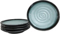 Ebros Gift Blue Sky Stars Artistic Seikai Porcelain Collection Dinnerware Serveware Kitchenware Set Asian Japanese Dining Restaurant Supply (Pack Of 5 Round Dinner Plates 8.75 D)