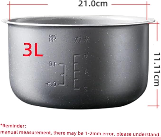 Electric Rice Cooker Inner Pot Compatible With Midea Rice Cooker Liner 3 Liters 4 Liters 5 Liters Medical Stone Ceramic Glaze Inner Pot Core(4L 1)
