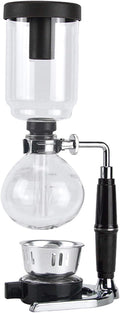 Hand Siphon Coffee Maker PotSiphon Glass PotTea Siphon PotVacuum Coffee Maker GlassSiphon Coffee Makerfor Brewing Coffee and Tea with Extended Handle