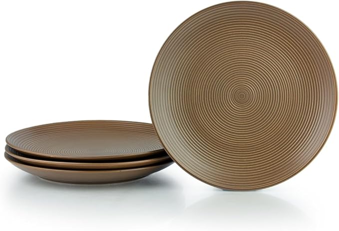 Everything Kitchens Deep Matte 16-Piece Dinnerware Set | Mocha