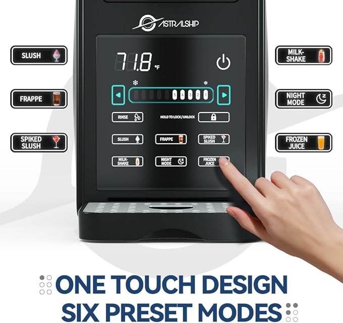 ASH01-S Pro Professional 59OZ Countertop Blender for Smoothies + ASSM-01 Slushie Machine Pro - 85oz Large Capacity 5 Preset Modes + Rinse + Night Mode with Smart Temperature Control