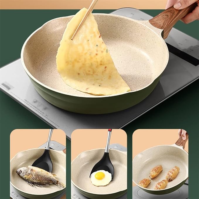 2 Piece Cookware Set Maifan Stone Non-Stick Pot Soup Pot Pot Frying Pan Home Kitchen Utensils Pot Set