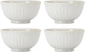 Lenox 895719 French Perle Groove All-Purpose Bowls Set Of 4 White
