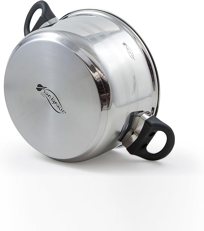 San Ignacio Kitchen Battery 8 Pieces Set of Pans and Cookware 5 cuerpos + 3 sartenes Dark