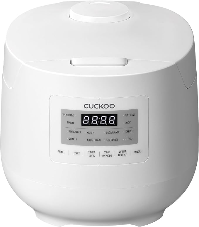 6-Cup / 1.5 Qt. (Uncooked) Micom Rice Cooker and Warmer Steamer basket 11 Operating Modes: White Rice Brown Rice &amp More Nonstick Inner Pot Made in Korea Small Rice Cooker Multi Cooker CR-0