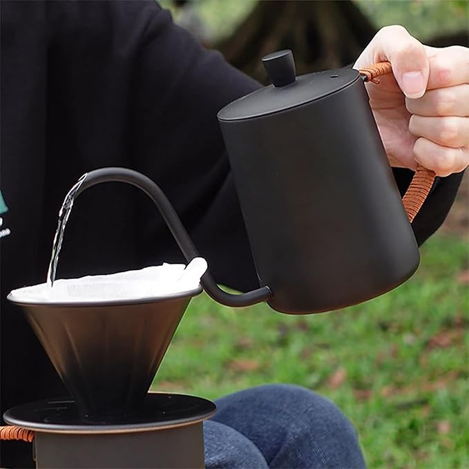 Pour Over Coffee Set DIY Manual Coffee Maker Set for Coffee Lovers Hand Coffee Maker Portable Travel Gadgets Manually Operated Perfect for Camping (Size : B)
