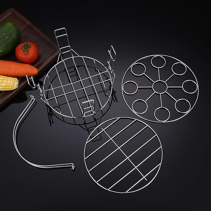 Thick Stainless Steel Food Kitchen Cookware Insert Stock Cooking Steaming Stand Kitchen Heating Supplies Stainless Steel Rack