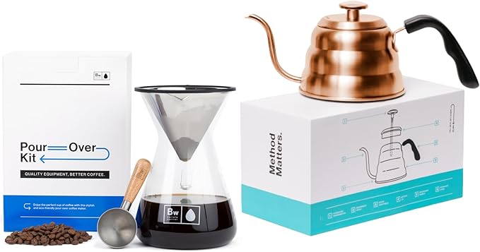 Barista Warrior Pour Over Coffee Maker Set &amp Pour Over Kettle