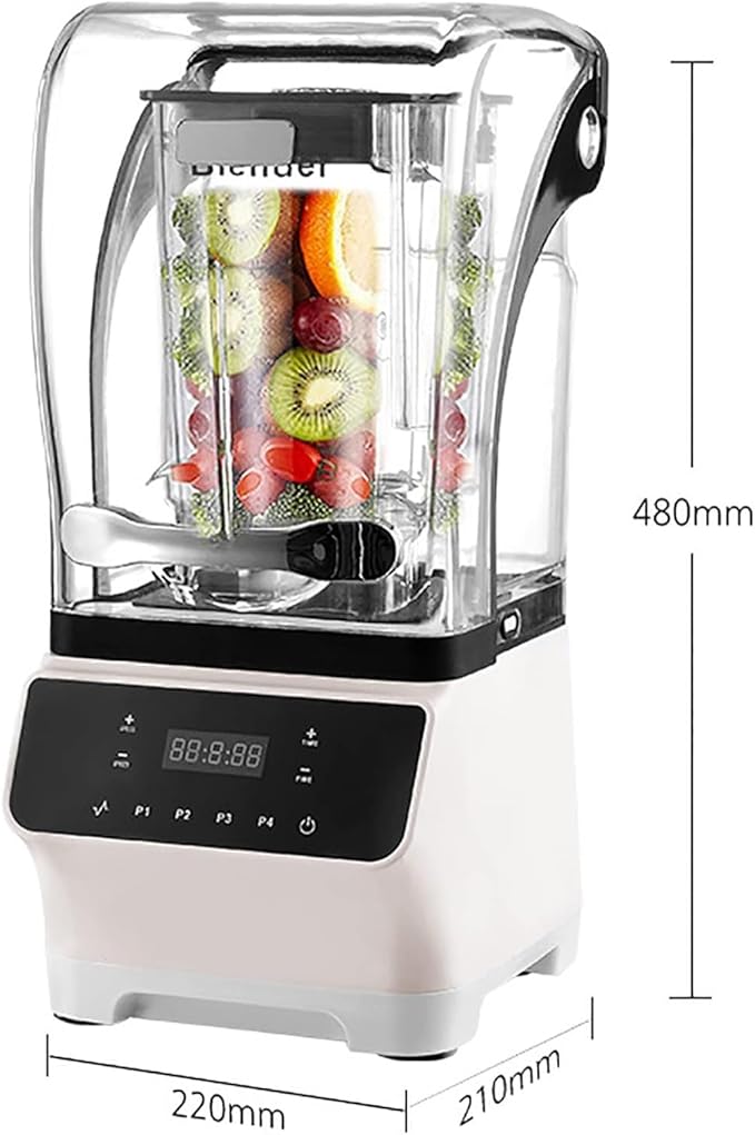 Smoothie Blender2600W Commercial Countertop Multiple Speed Smoothie Blender1.6L High Speed Smoothie MakerHousehold Quiet Blenderfor Puree Crush Ice Smoothies(Black)