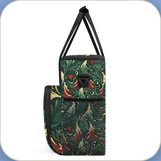 Xmas Tree Coffee Maker Carrying Bag Magic Tree Portable Travel Storage Tote Bag Compatible with K-Mini or K-Mini Plus Single Serve Coffee Brewer Carrying Case with Multiple Pockets &amp Shoulder St