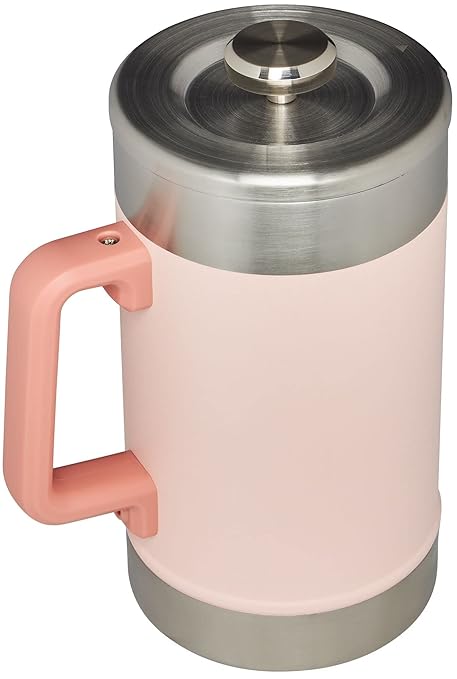 STANLEY Classic Stay-Hot French Press Coffee Maker 48 oz | 5 Minute Brew 4 Hours Hot | Mesh Filter for Coffee Grounds | Insulated Stainless Steel French Press | BPA-Free | Limestone