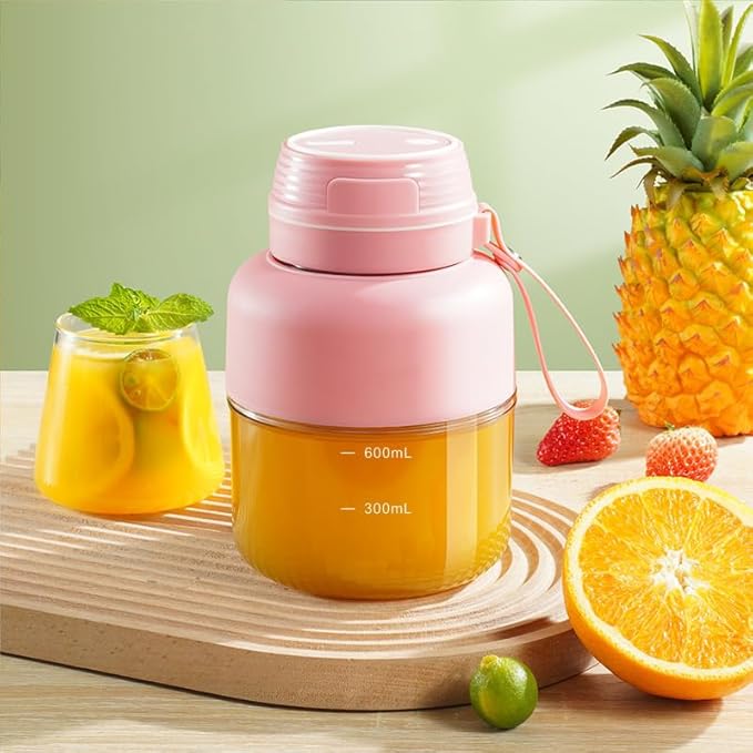 Portable Blender for Shakes and Smoothies 30oz Small Personal Blender with 10 Blades Portable Juicer Blender for Travel Sports Kitchen Pink