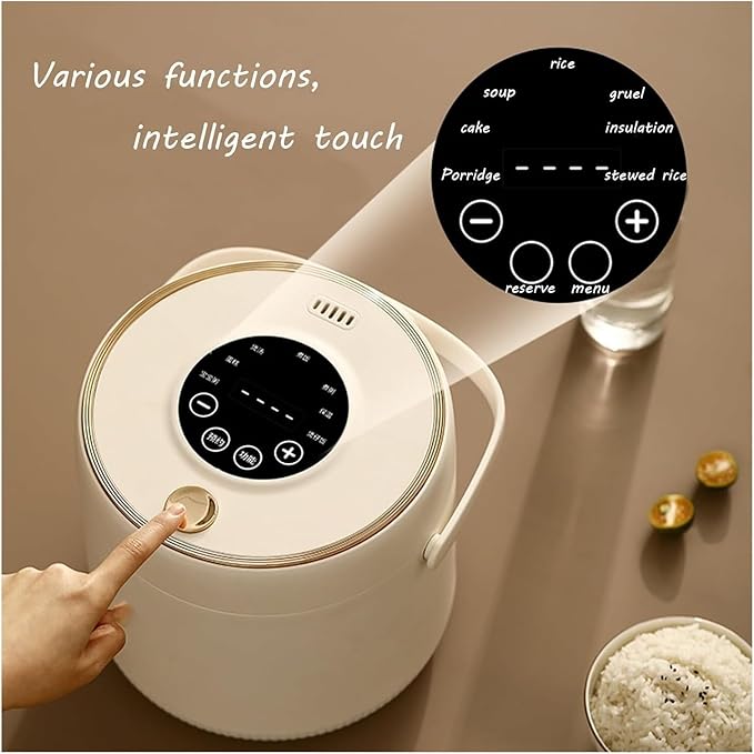 Mini Rice Cooker Commercial Rice Cooker Portable 2L Small Rice Cooker With Steamer Automatic Keep Warm Grain Vegetable Rice Maker