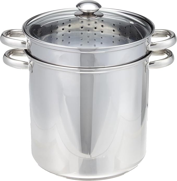For 12 Qt 4 Piece 18/10 Stainless Steel Multi-Cookware Set w/Encapsulated Base